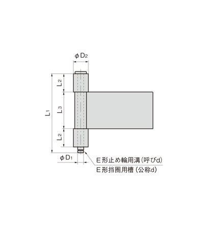 3管型加工合页